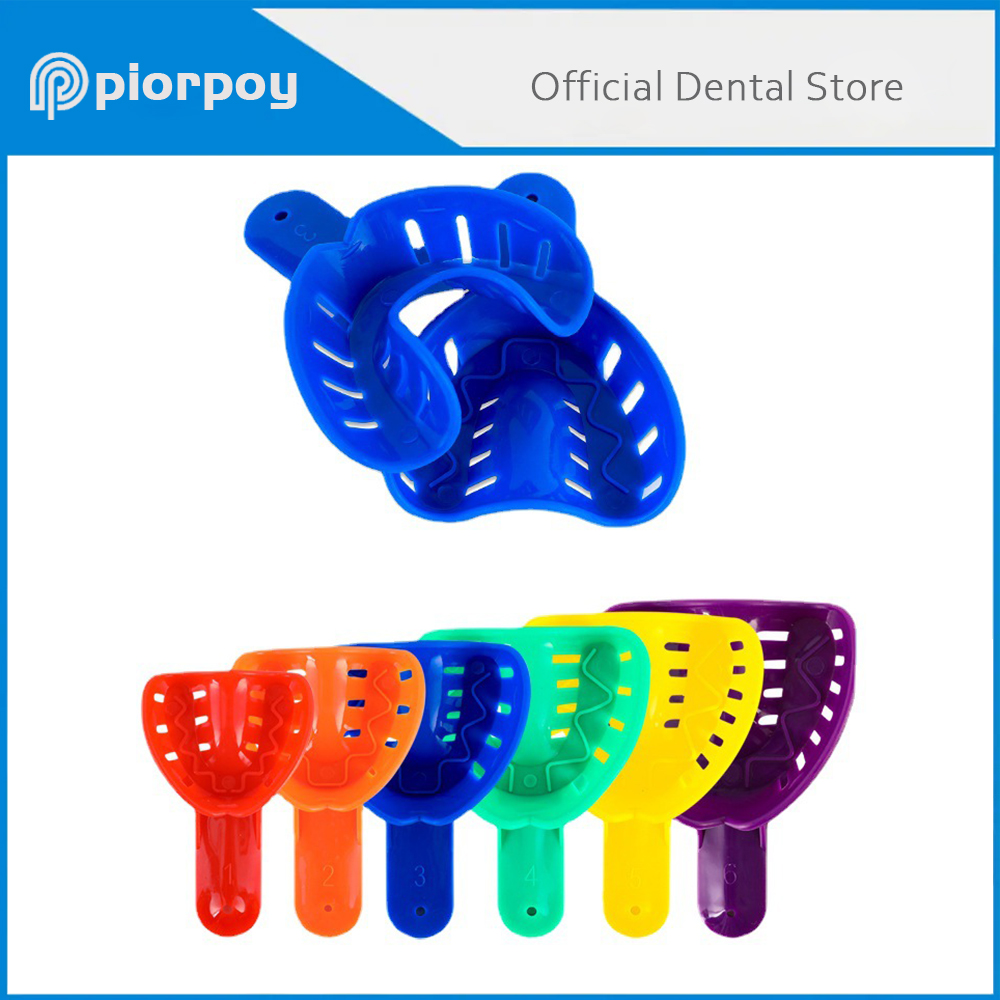 Dental Impression Material Kit - PIORPOY 12 sztuk stomatologiczne łyżki wyciskowe
