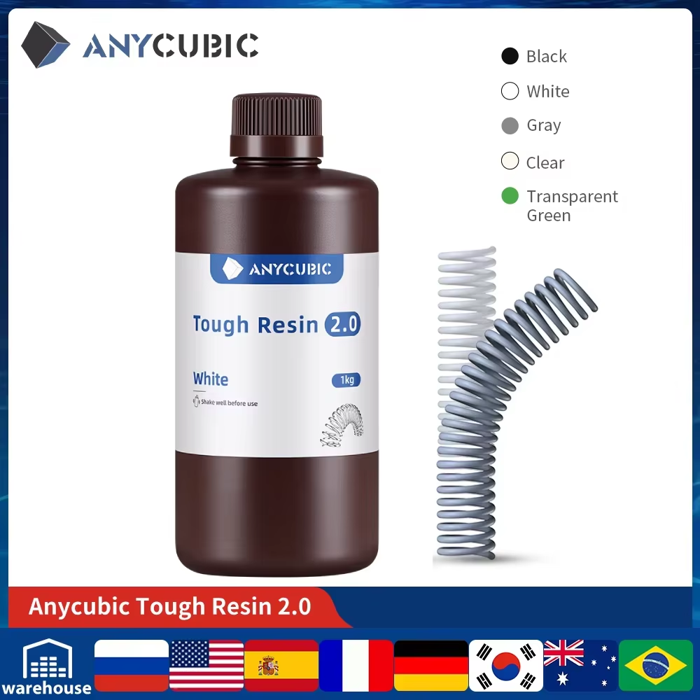 Dental 3D Printer Resin - ANYCUBIC elastyczna, wytrzymała żywica 2.0 405nm