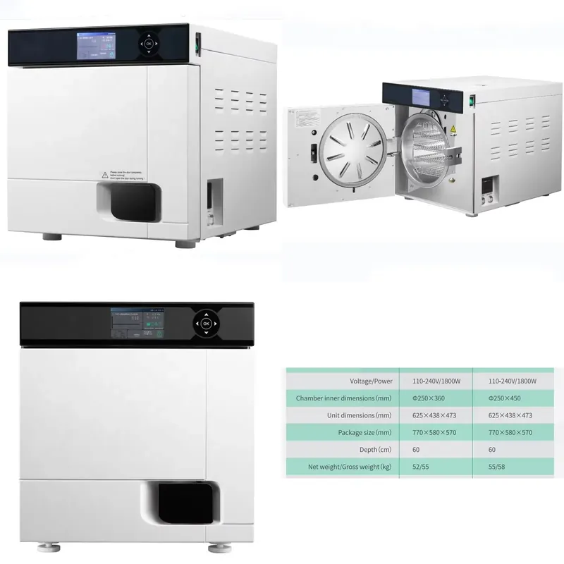 Dental Autoclave Sterilizer 18L - Sterylizator parowy do autoklawu dentystycznego klasy