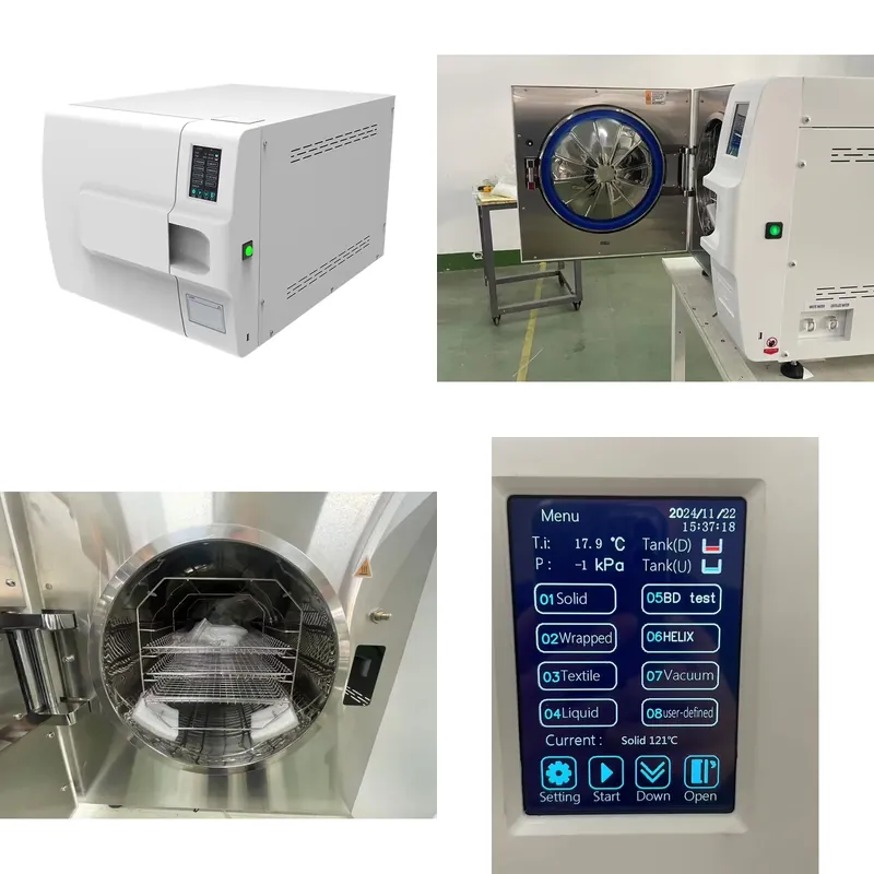 Dental Autoclave Sterilizer 18L - Automatyczny, przenośny, parowy sterylizator klasa B,
