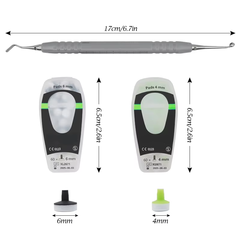 Dental Impression Material Kit - Zestaw kompozytów dentystycznych z piankowymi narzędziami