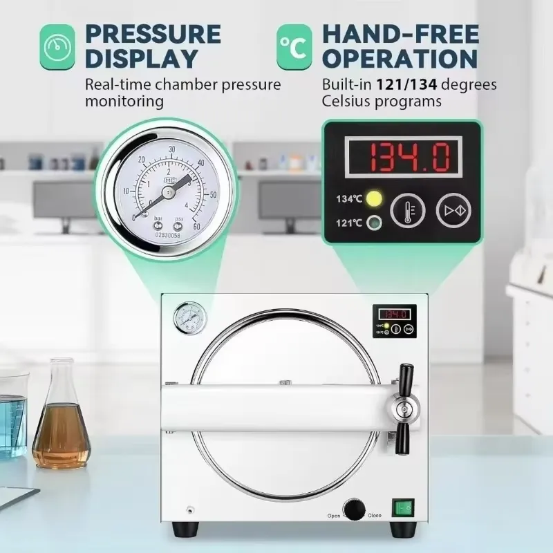 Nowy, wysokiej jakości, pionow – Dental Autoclave Sterilizer 18L recenzja i cena