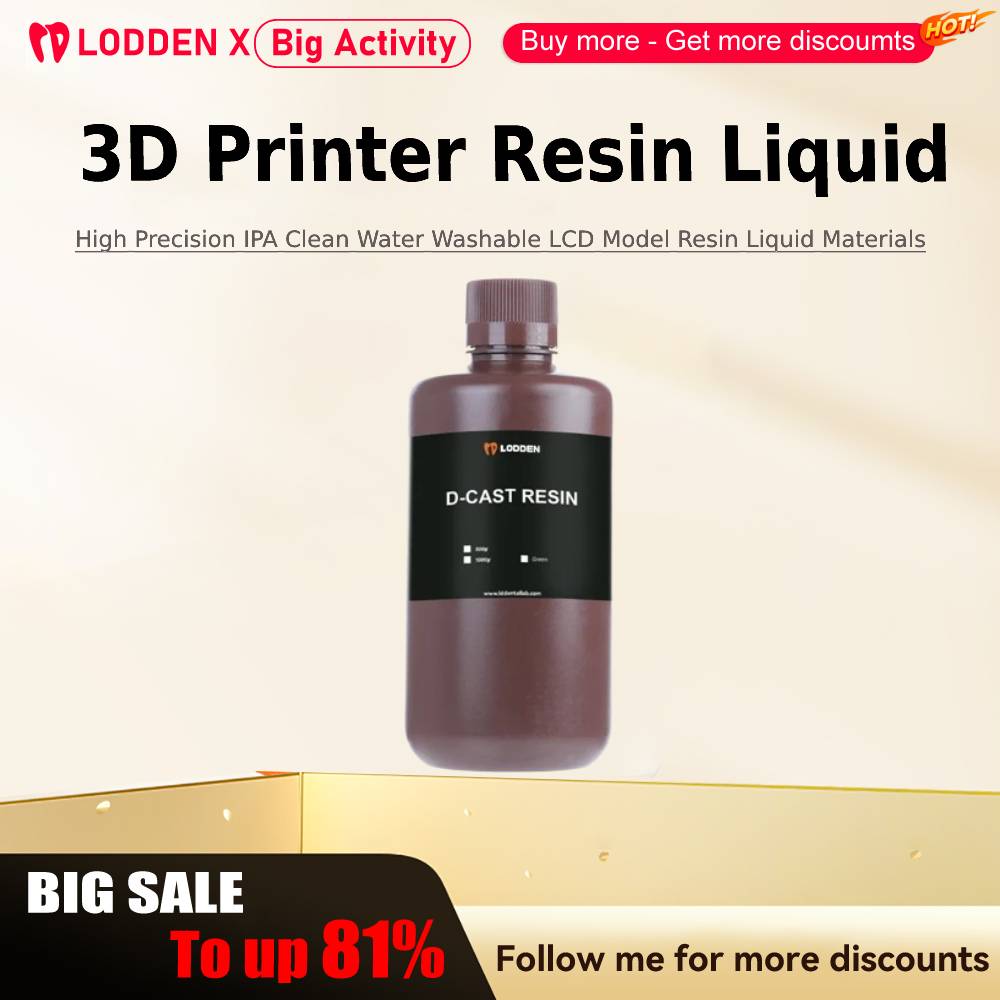 Żywica do drukarek 3D Lodden,  – Dental 3D Printer Resin recenzja i cena