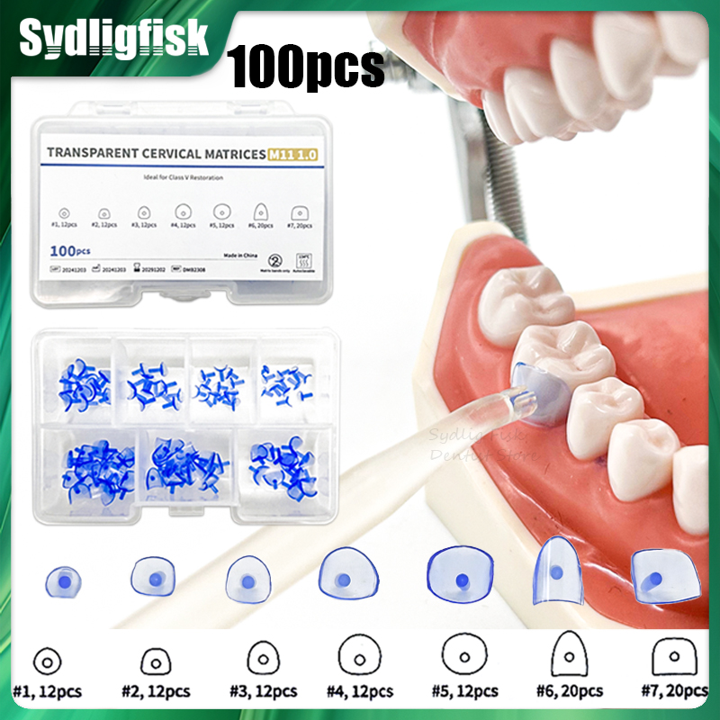 100Pcs/Set Dental Matrix Blue  – Dental Impression Material Kit recenzja i cena
