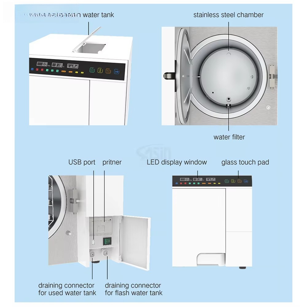 Autoklaw dentystyczny 18L 23L, – Dental Autoclave Sterilizer 18L recenzja i cena